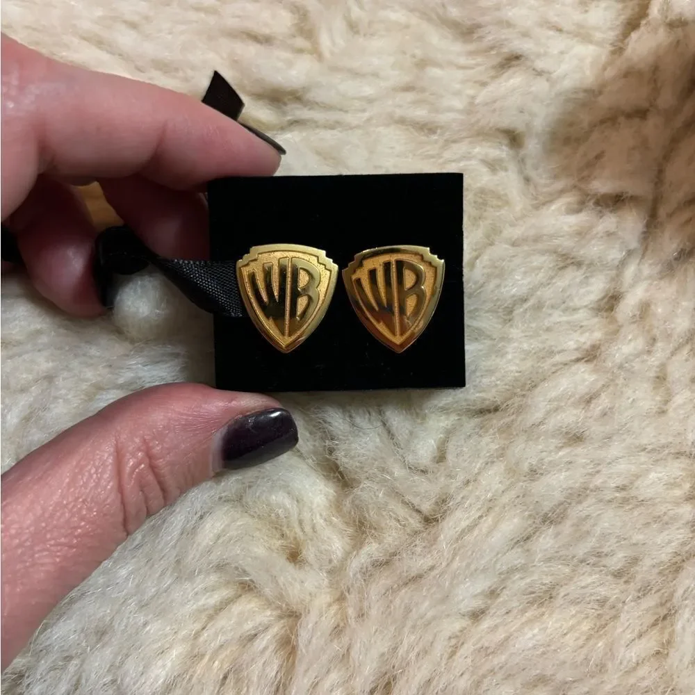 Warner Bros. Gold Shield Cufflinks
